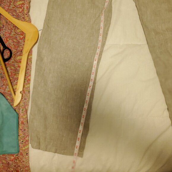 H & M 100 % Linen Pants  34 X 31 - Picture 6 of 8
